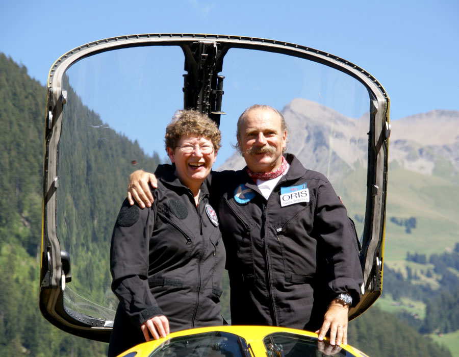 Hawker Hunter fliegen in der Schweiz