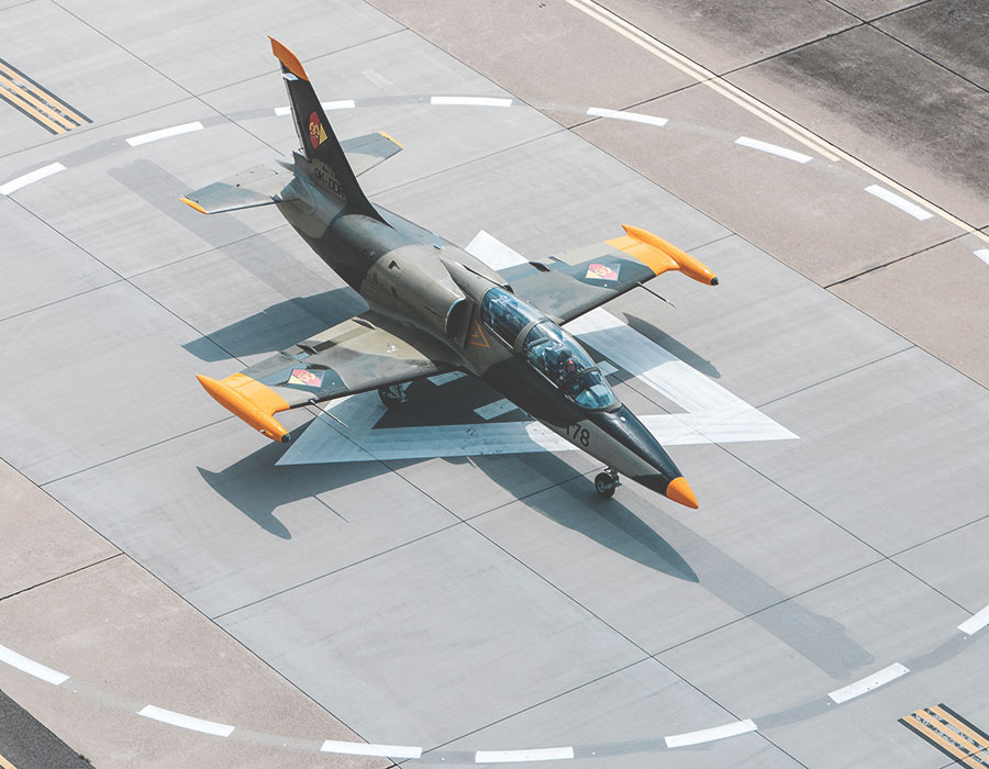 Hawker Hunter fliegen in der Schweiz