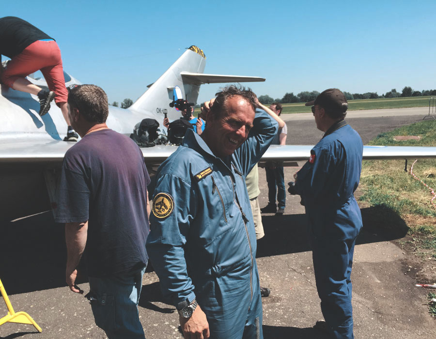 Hawker Hunter fliegen in der Schweiz
